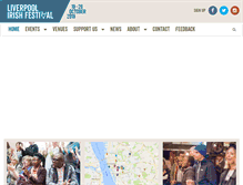 Tablet Screenshot of liverpoolirishfestival.com